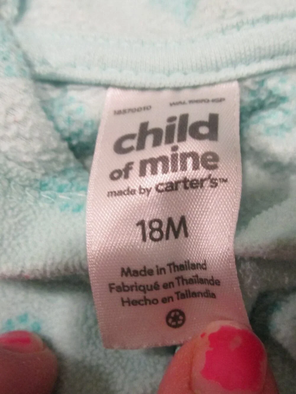 Child of Mine Hooded Zip Front‎ Jacket Girls 18M Green Long Sleeve Coat Dinosaur